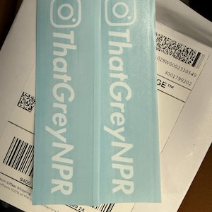 Custom Instagram Name Vinyl Decal | Car Window Personalized IG Username JDM Drift Sticker Chrome Holographic Oil Slick