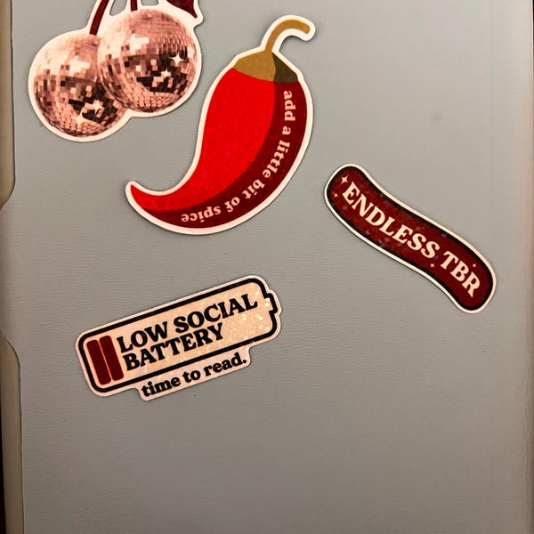 Hot Chilli Sticker Spice Cottage Core Girly Bookish Sticker SMUT Decor ...