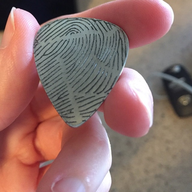 Custom Fingerprint Guitar Pick Music Lovers Custom