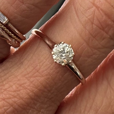 LIGEIA Victorian Old Cut Diamond & Sapphire Toi Et Moi Ring High Color ...