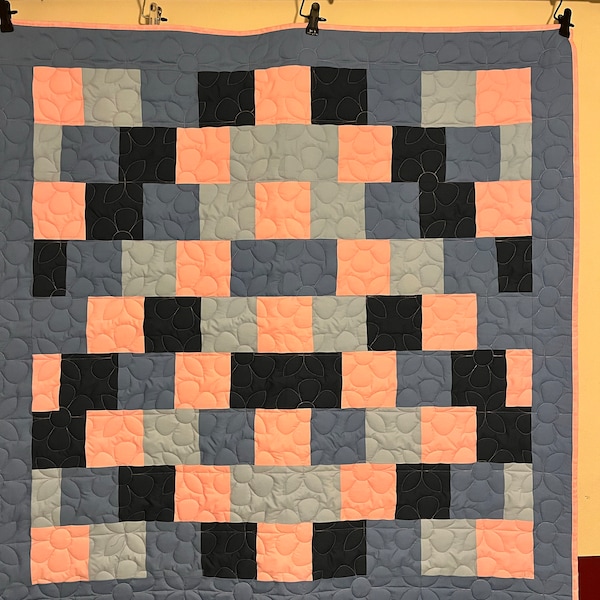 Autumnal Gingham 1&2 Digital Edge to Edge Quilting Pattern for Longarm ...