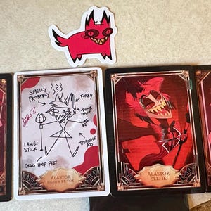 ALASTOR Hazbin Hotel - Card Fanmade - Etsy