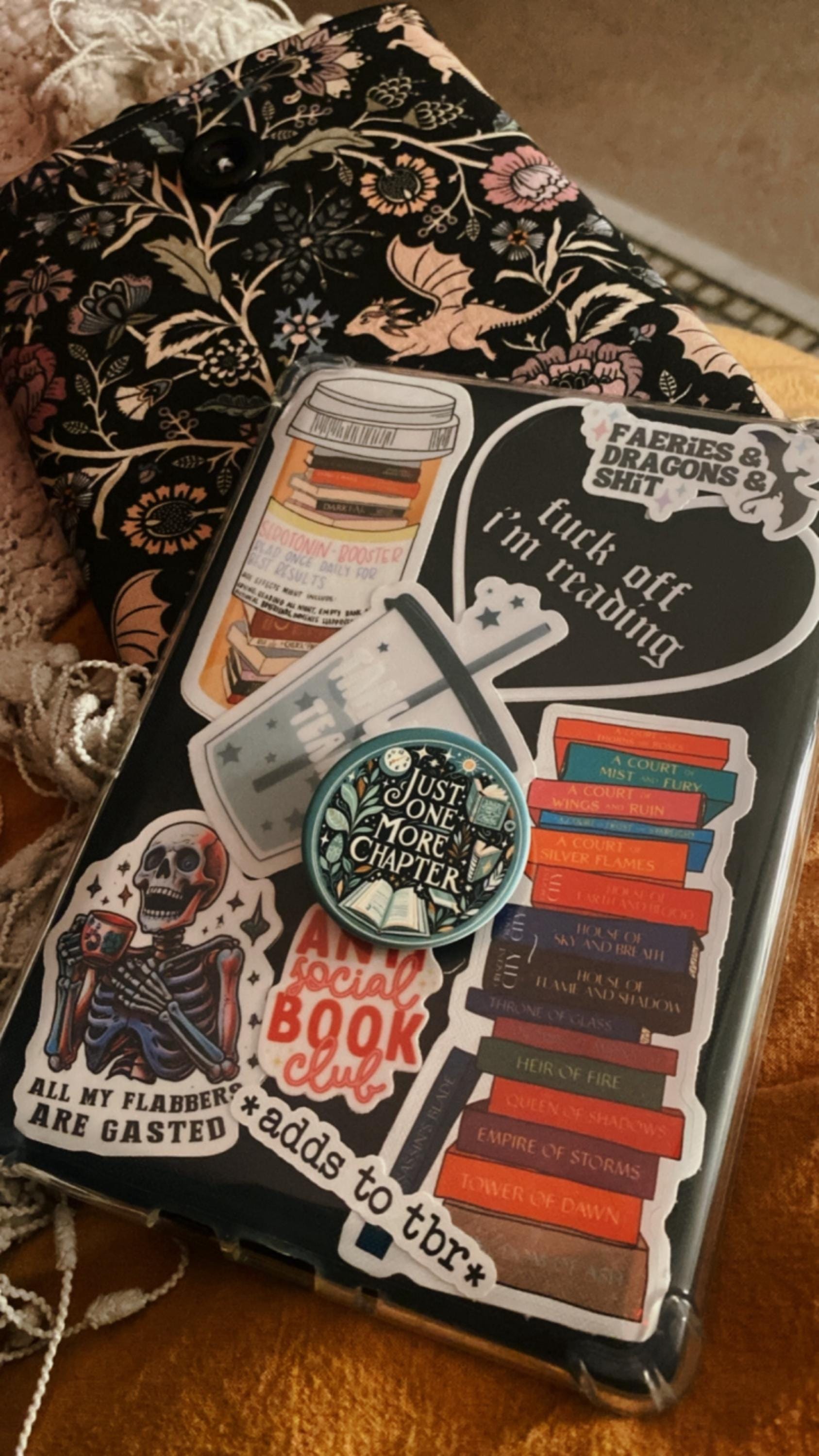 A Solid &quot;All My Flabbers are Gasted&quot; Skeleton Sticker | Skeleton Humor Decal | Vinyl Laptop Sticker | Funny Gift