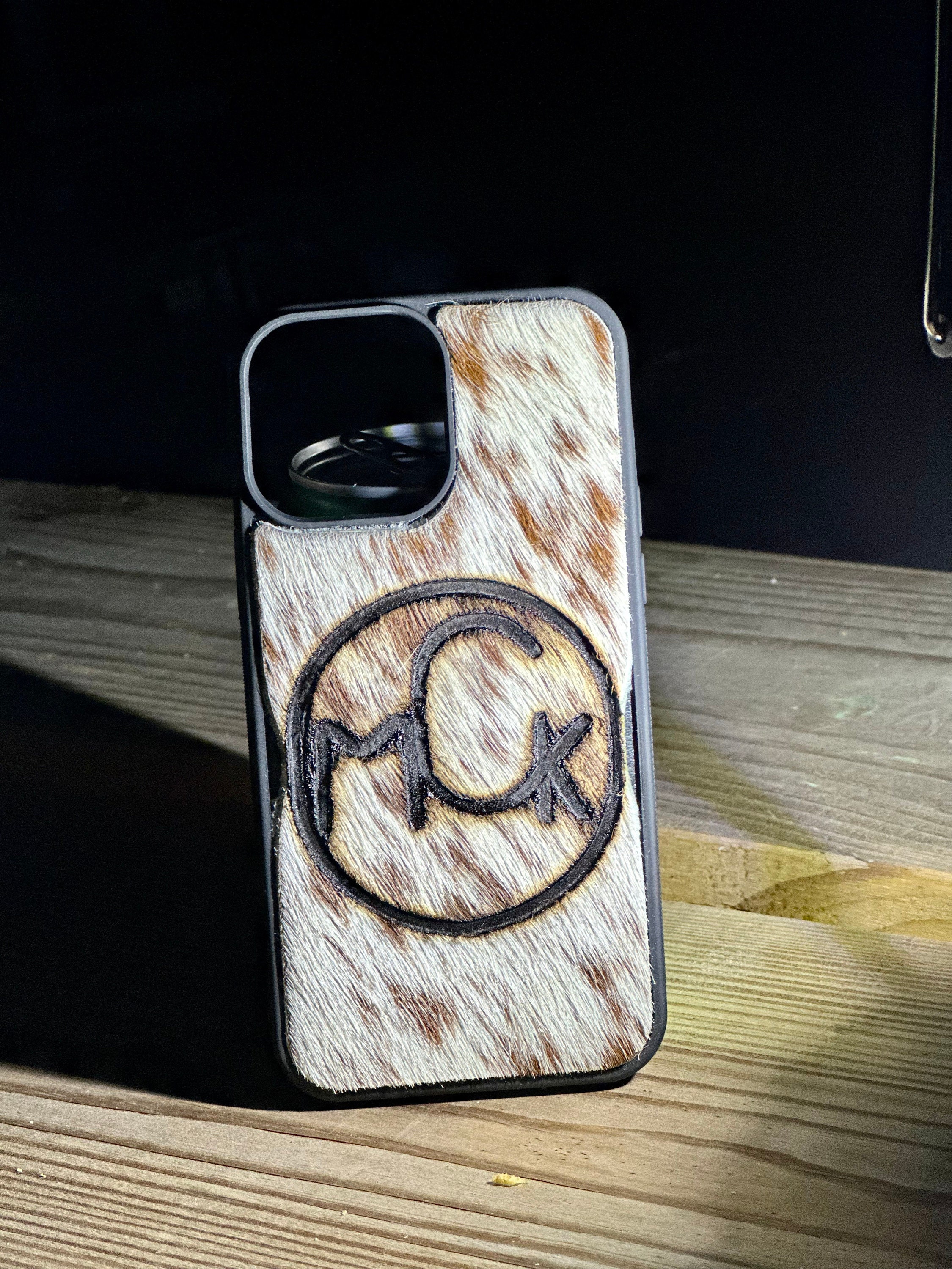 Genuine Hair On Hide, Western Cow iPhone Case, Phone Case