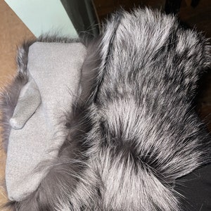 Large Silver Fox Tail Fox Tail Silver Fox Tail Fur Tail - Etsy