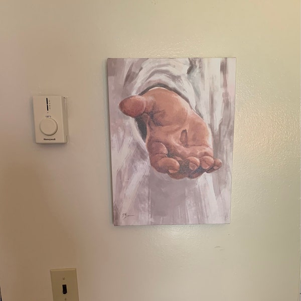 Jesus Christ Artwork, "engraved on His Hands," Christian Art Print ...