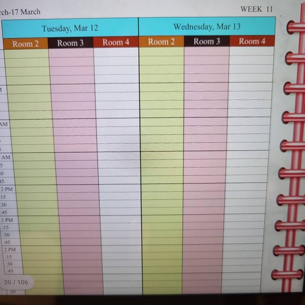 Dated digital appointment book 2024 digital planner goodnotes ipad 15