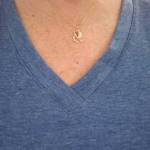 Customer photo from Denise, Raw Gemstone Zodiac Constellation Necklace, Custom Birthstone