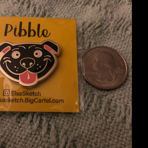 Pibble Pin Pibble Pit Bull Enamel Pin - Etsy
