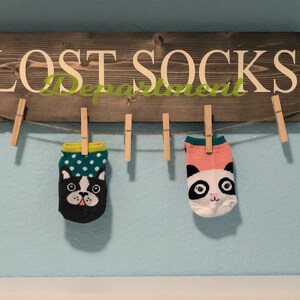Signo de calcetines perdidos letrero de la sala de lavandería | Etsy