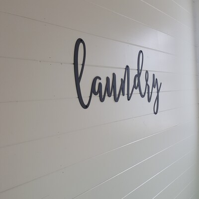 Laundry Metal Sign Makes a Great Laundry Room Sign Size