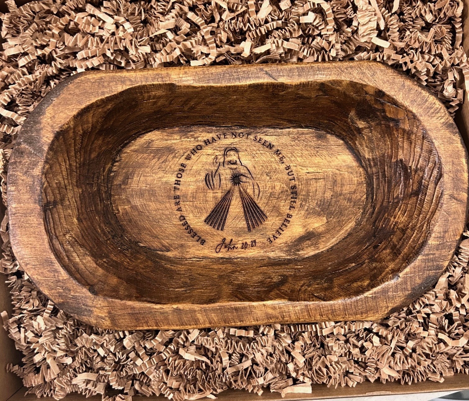 Personalized Small Prayer Bowl | Dough Bowl |Wood Prayer Bowl | Best friend gift | Custom Catch All Tray | Personalized Gifts