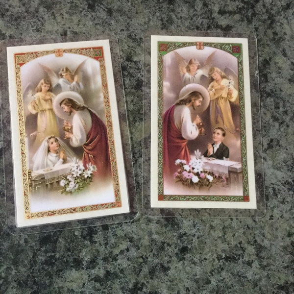 First Holy Communion Laminated Prayer Card, Communion, Communion Girl ...
