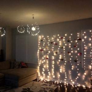 LED Starburst Fairy Lights Remote Control Best Selling - Etsy
