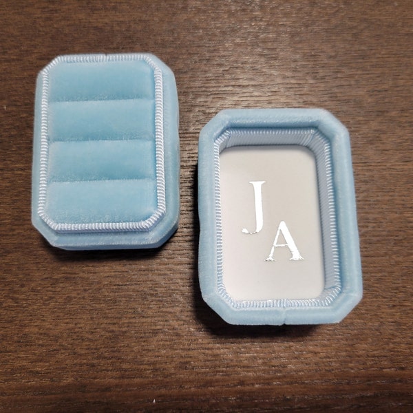 Three Ring Box, Triple Ring Box, Ring Box for Wedding Ceremony - Etsy