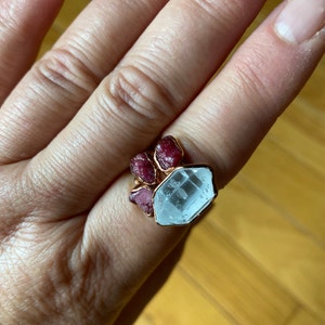 Customer photo from Ann, Raw Ruby Ring in Yellow Gold