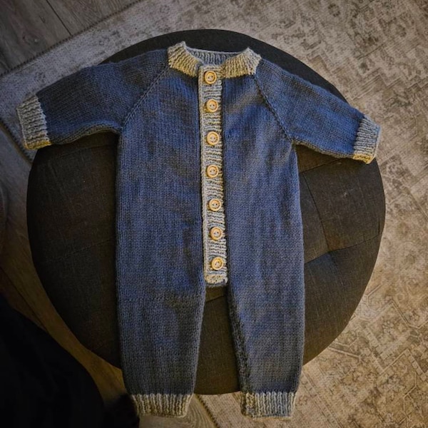 Maple Baby Overalls Knitting Pattern | Baby Romper Pattern | PDF ...