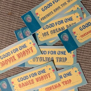 Printable Coupons 'retro' (editable PDF) Instant Download - Etsy