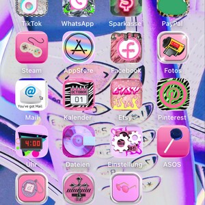 Y2K Aesthetic Wallpaper & Icon Digital Download With Phone