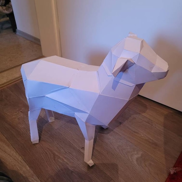 Labrador Dog, Printable Papercraft Template. man's Best Friend, Special ...