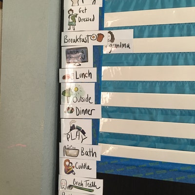 Days of the Week Printable Labels for Visual Schedule - Etsy