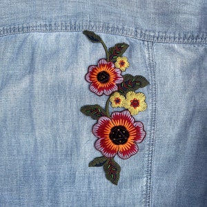 Special Large Flower Iron on Patches Embroidery High Quality - Etsy