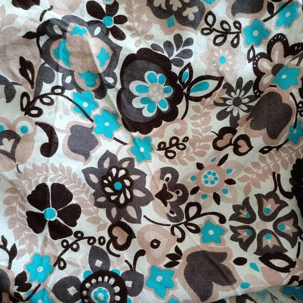 Vintage Ditsy Floral Cotton Overalls