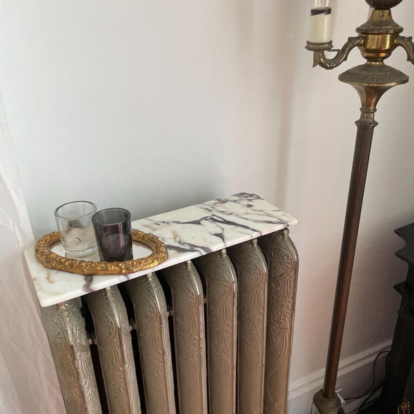 Marble Radiator Table Custom Size Calacatta Viola Marble Polished Marble Night Stand Top ...
