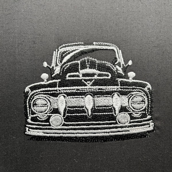 Classic Car Machine Embroidery Design File, Vehicle Embroidered Design ...