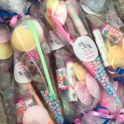 Personalised Gamer Sweet Cones Party Bags - Video Game Theme Birthday Favours For Kids