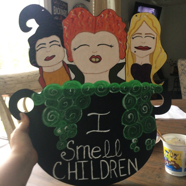 Hocus Pocus Cauldron- Unfinished Wood Laser Cutout, Door Hanger, Wreath ...