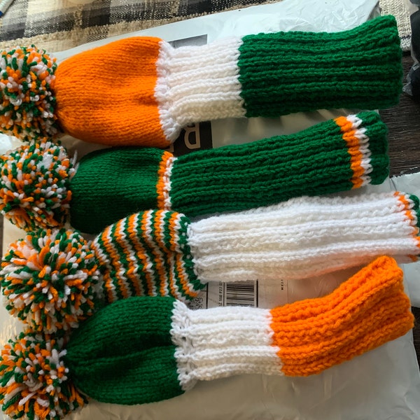 Hand Knit Golf Club Covers Etsy