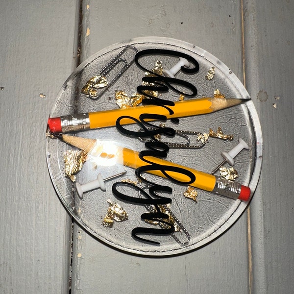 Personalized Unique Teacher Coasters or Teacher Paper Weight. Great ...