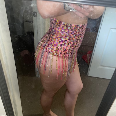 Luck & Trouble Bubble Light Sequin Booty Short Silver