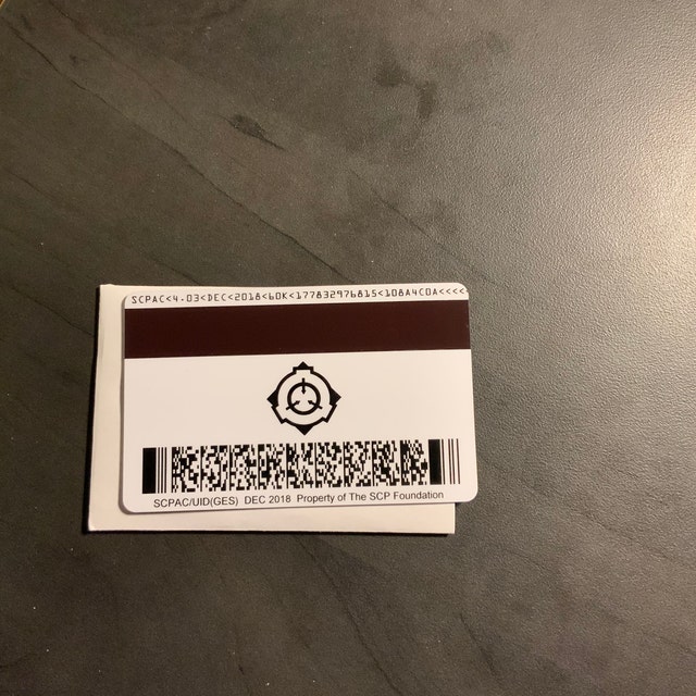 SCP Foundation Secure Access ID Cards Secret Laboratory -  Denmark