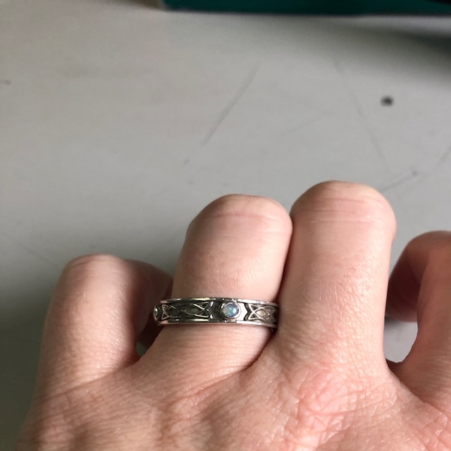 OHAYOO Anelli vintage turchese anello argento 925 donna regolabile piuma loto gioielli per donne donne ragazze mamma figlia, Argento sterling, Turchese sintetica