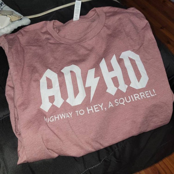 ADHD ACDC / Shirt / ADHD Shirt / Funny Adhd Shirt / Cool Adhd Shirt ...
