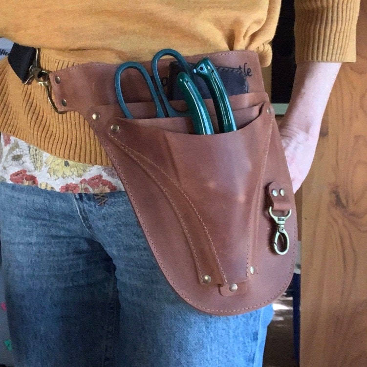 Florist Leather Tool Belt, Florist Bag, Leather Tool Pouch, Garden Belt, Florist Tool Bag, Florist Gift, Personalized Bag
