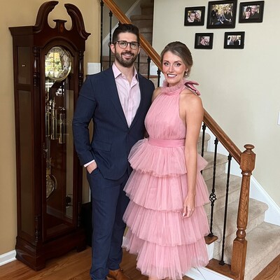 Wedding Guest Dress Mauve Tulle Dress Women Mauve Tea Length Dress