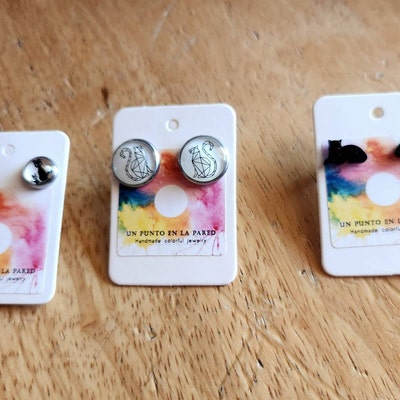 Cute Stainless Steel Penguin Stud Earrings Ladies Simple main image 1