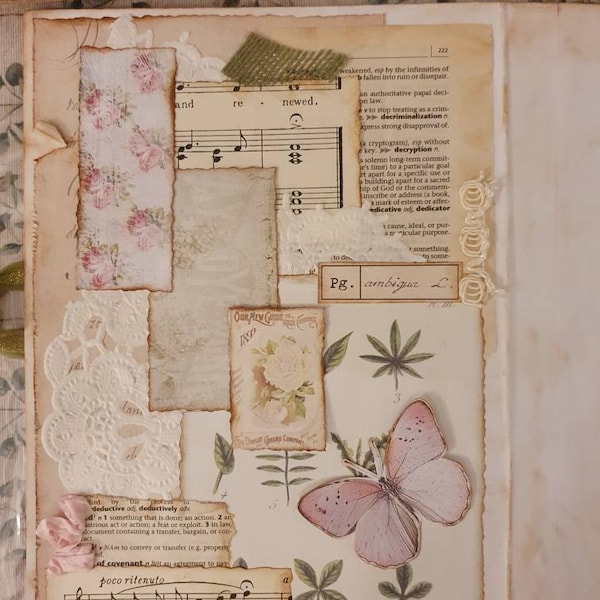 Shabby Pink Ephemera Pack, Junk Journal, Papers, My Porch Prints, Tag ...