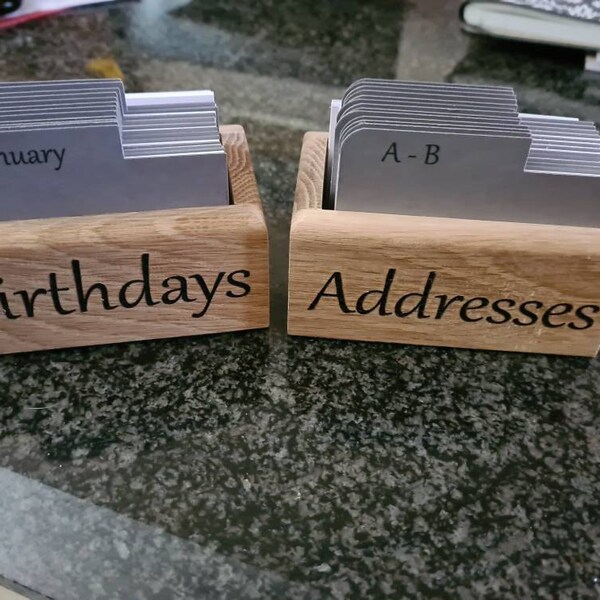 Address Organiser Box, Desk Organiser, Address Book, Address Organiser ...
