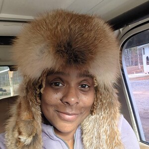 ロシア帽冬の帽子 |キツネの毛皮の帽子 |レディース アビエーター