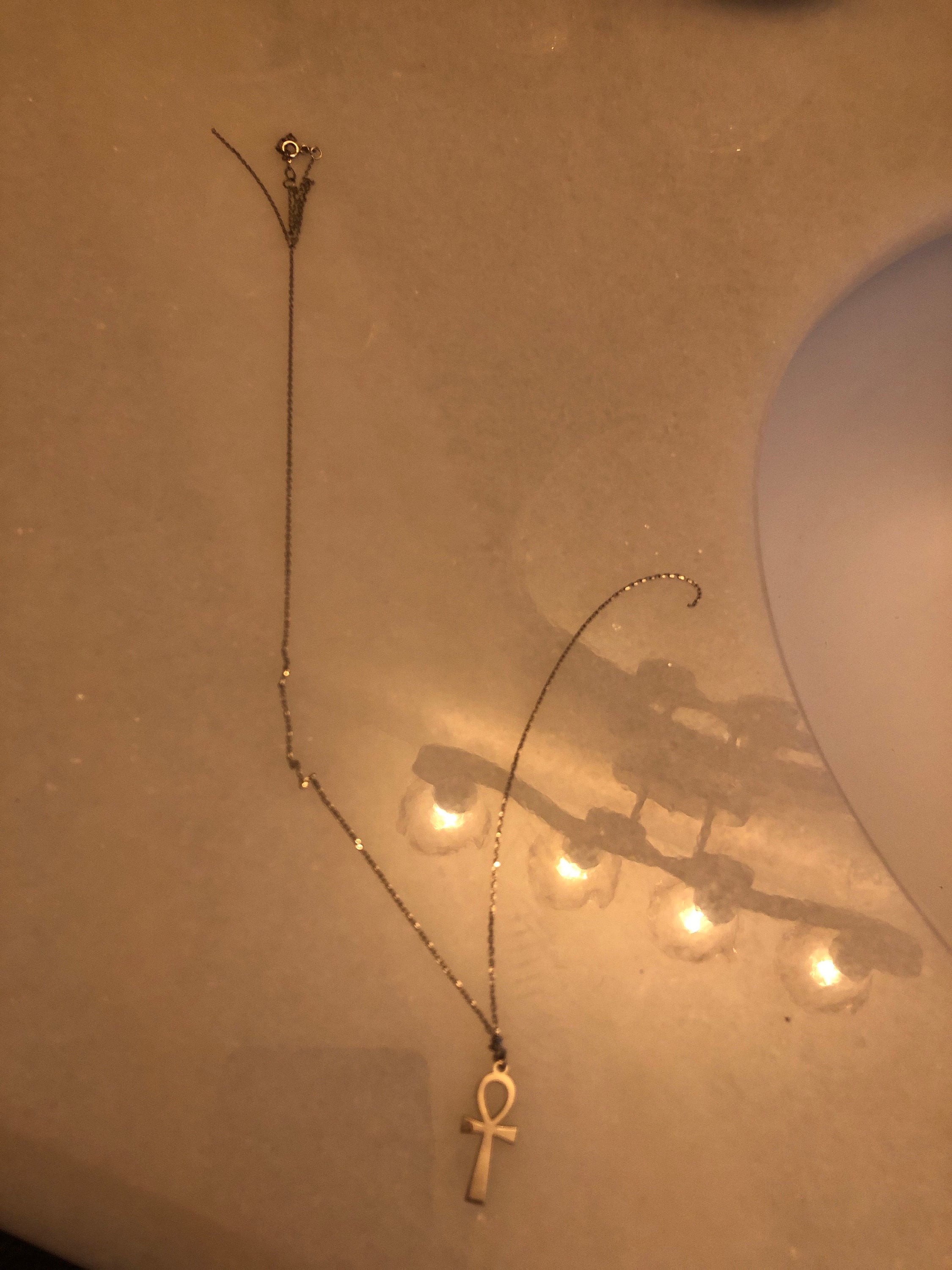 Gold Ankh Necklace,925 Silver Ankh Necklace,Adinkra Ankh Pendant,Antique Egypt Jewelry, Handmade Jewelry,Gifts for Her, Ankh Pendant