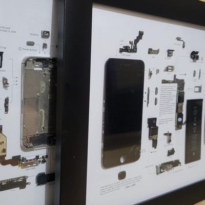 IPhone SE 2020 Teardown Template, iPhone Teardown, Framed Iphone