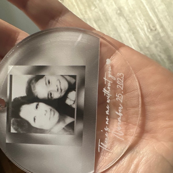 Personalized Family Picture Ornament, Christmas Gift Ornament, Custom ...