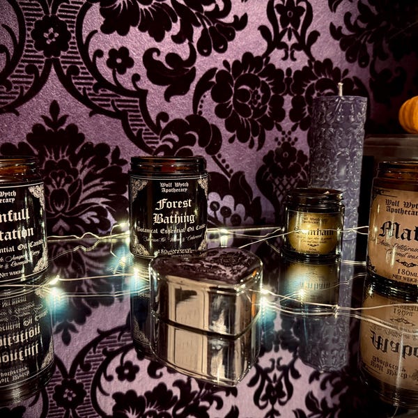 Gothic Bridesmaid Gift, Unique Wedding Favour, Dried Flower Bath Salt ...