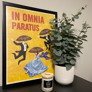 In Omnia Paratus Poster Vintage Retro Style Inspired By Etsy