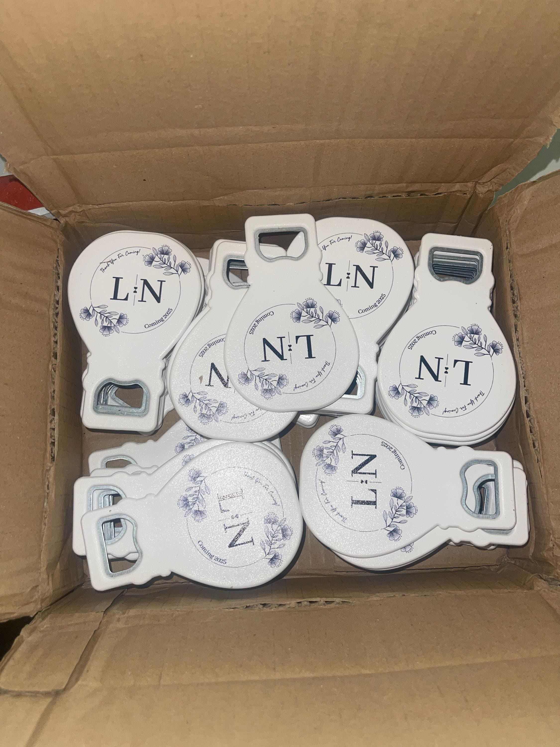50 Pcs. Wedding Favors, Bottle Opener Wedding Favor, Wedding Favors for Guests in Bulk, Personalized Wedding Gifts, Bridal Shower Favors