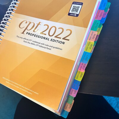 Tabbing System CPT Professional 2022 Medical Coding Tabs Book - Etsy